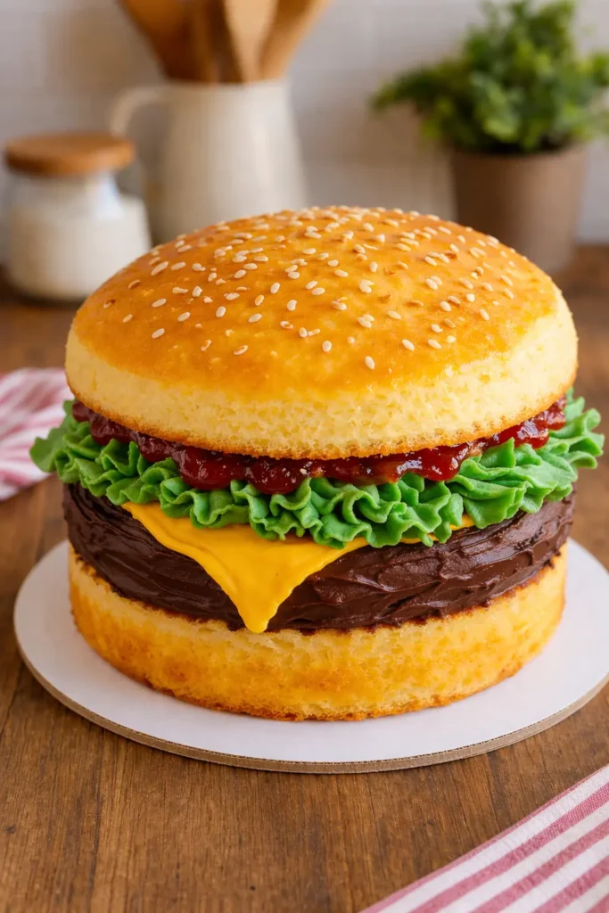 Burger Cake Designs 